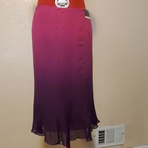 Lane Bryant Silk Beaded Skirt